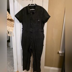 Wildfang Grey Jean Jumpsuit 2xl
